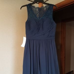 Azazie Heloise Dark Navy Size A6